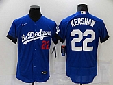 Dodgers 22 Clayton Kershaw Royal 2021 City Connect Flexbase Jersey,baseball caps,new era cap wholesale,wholesale hats